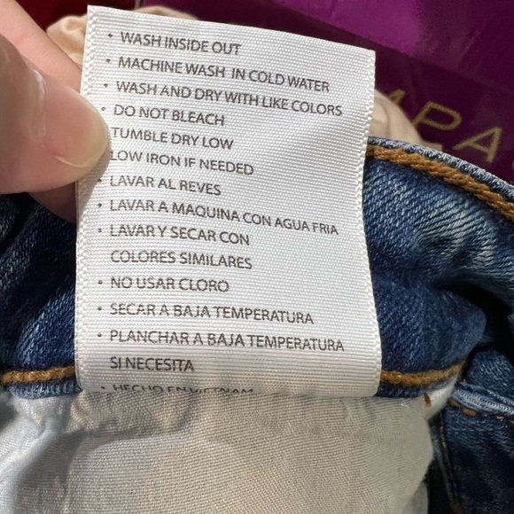 New NWT KanCan jeans distressed 13/30 high rise  ankle skinny - Picture 12 of 12